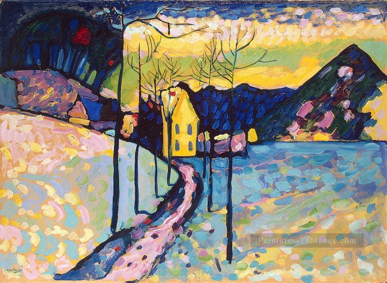 Paysage d’hiver Wassily Kandinsky Peintures à l'huile